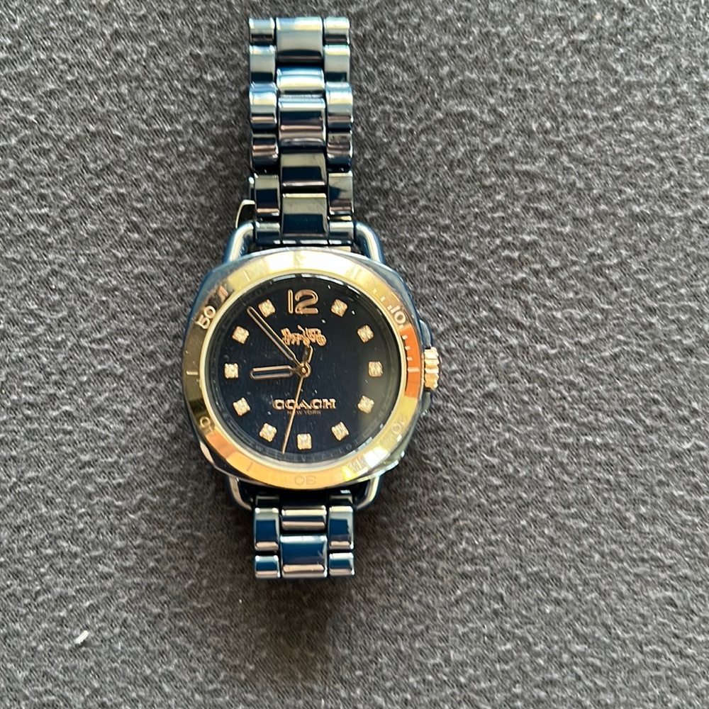 Navy blue coach watch